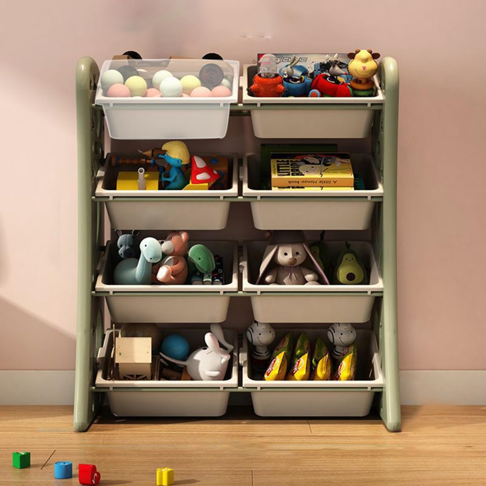 Amazon.co.jp: おもちゃ収納ラック おもちゃ箱 78*39*81cm おもちゃ